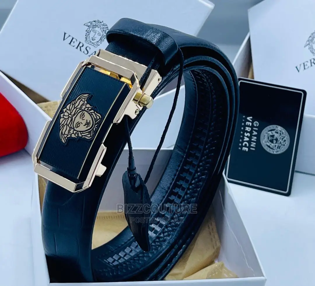 Original VERSACE Leather Belts Available in Store