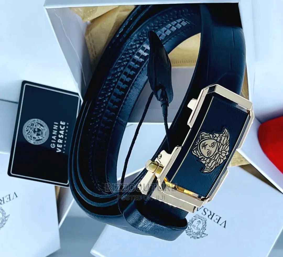 Original VERSACE Leather Belts Available in Store