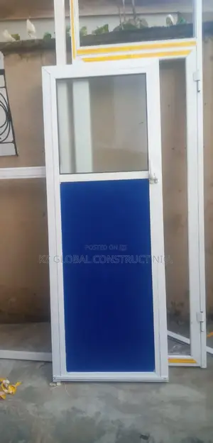 750 X 2100 Aluminum Toilet Door With Obscure Glass