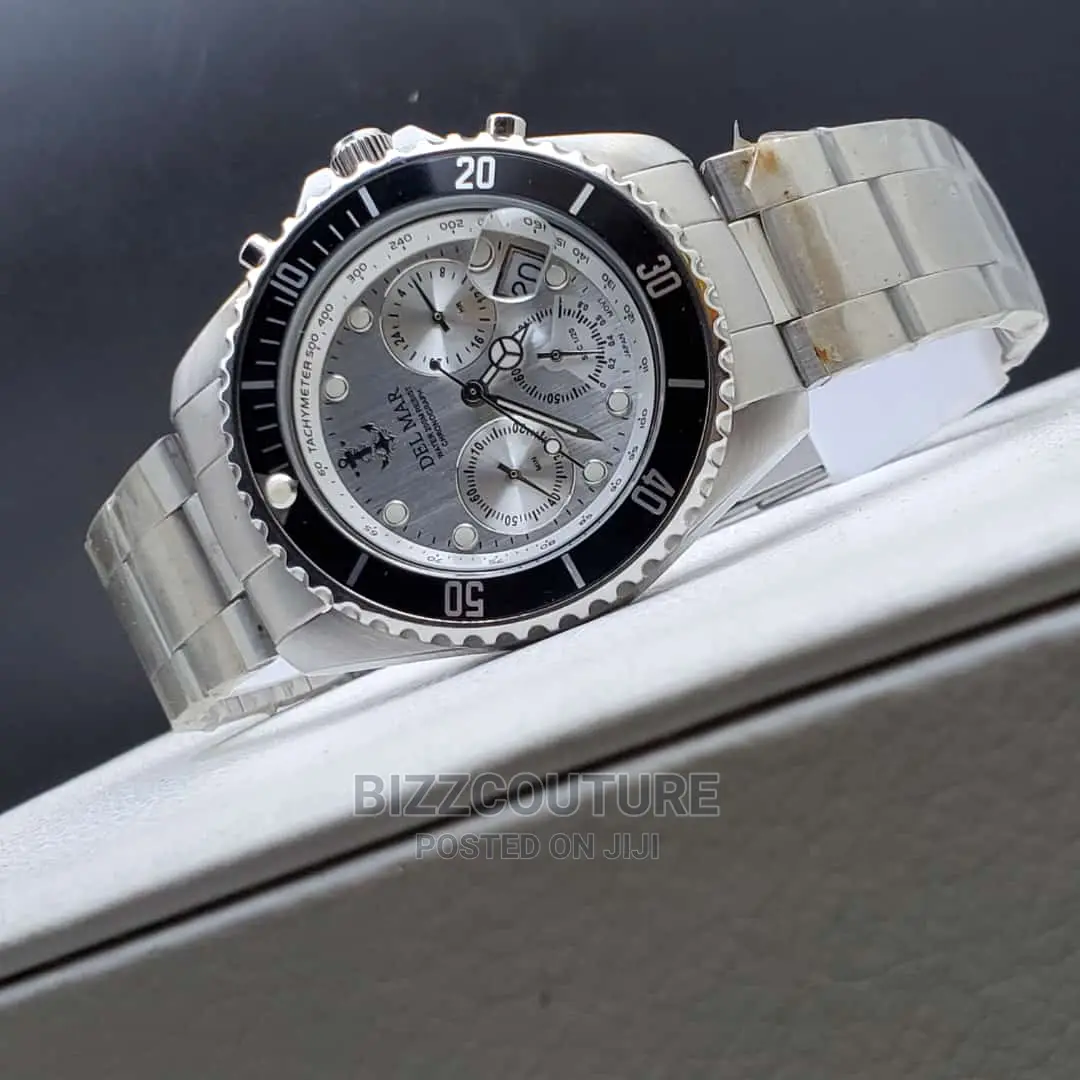 Original DEL MARS Silver Steel Watch Available in Store