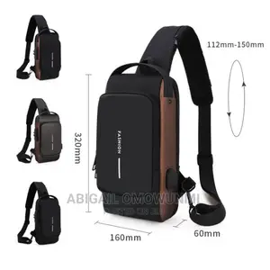 Men Waterproof Password Anti-Theft Chest Bag