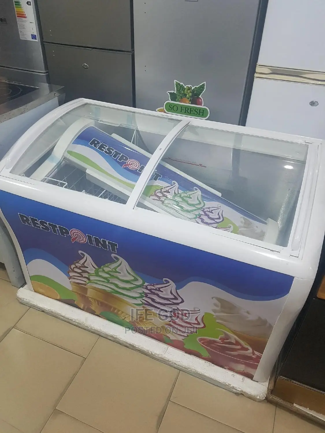 Original Restpoint Showcase Freezer 350litters 100%Copper