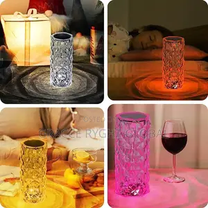 LED Acrylic Crystal Table Lamp