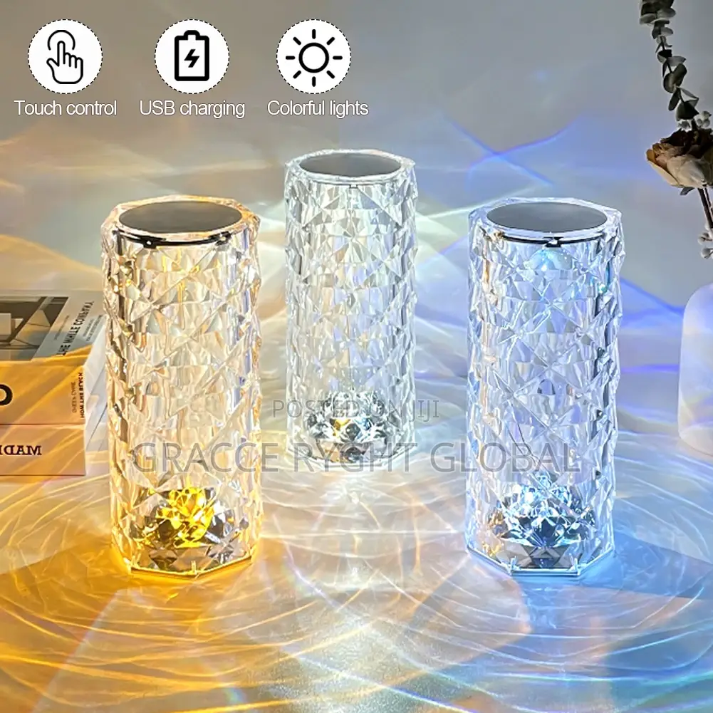 LED Acrylic Crystal Table Lamp