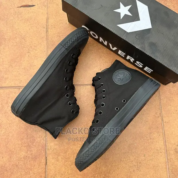 Original Converse All Star Chuck Taylor Triple Black Sneaker in Lagos Island Eko Shoes Flacko Stores Jiji.ng