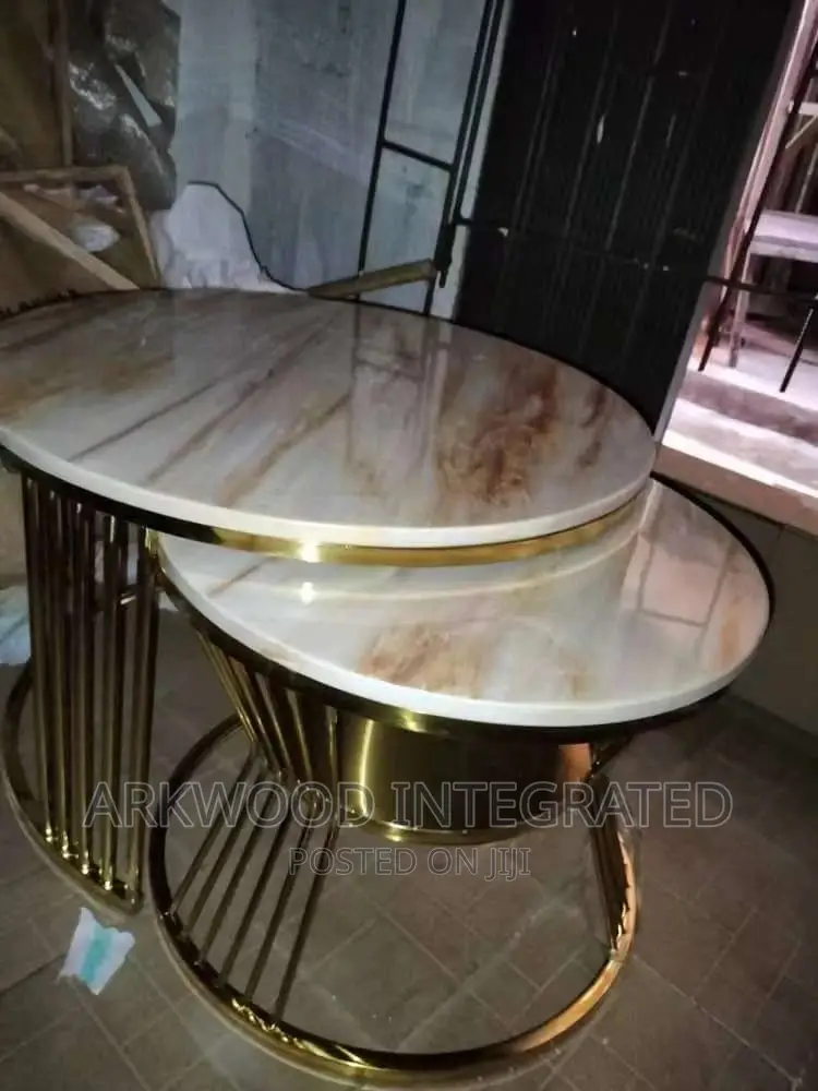 Marble Top Center Table Set