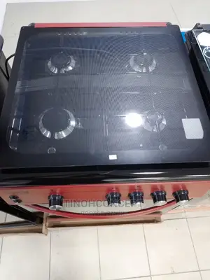 Scanfrost 4 Burner Gas Cooker 60/60 Red