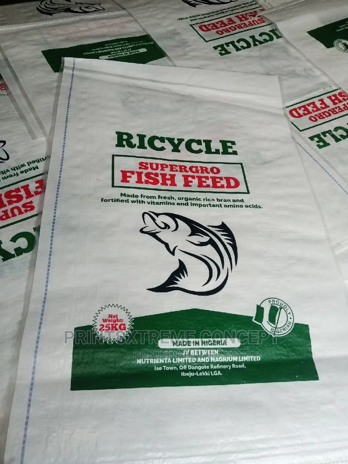 Rice and Garri Sack Printing for Product Packaging
