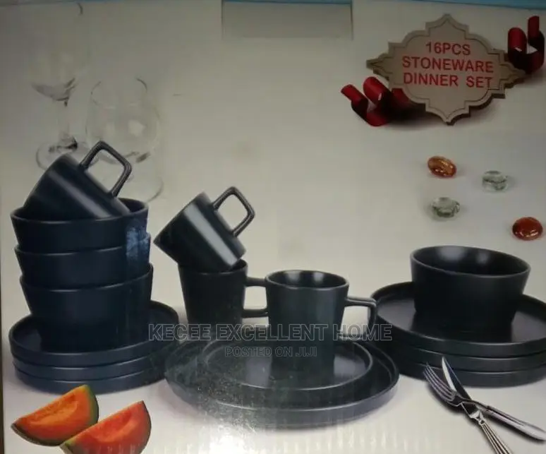 16 PCS Stone Ware Dinner Set