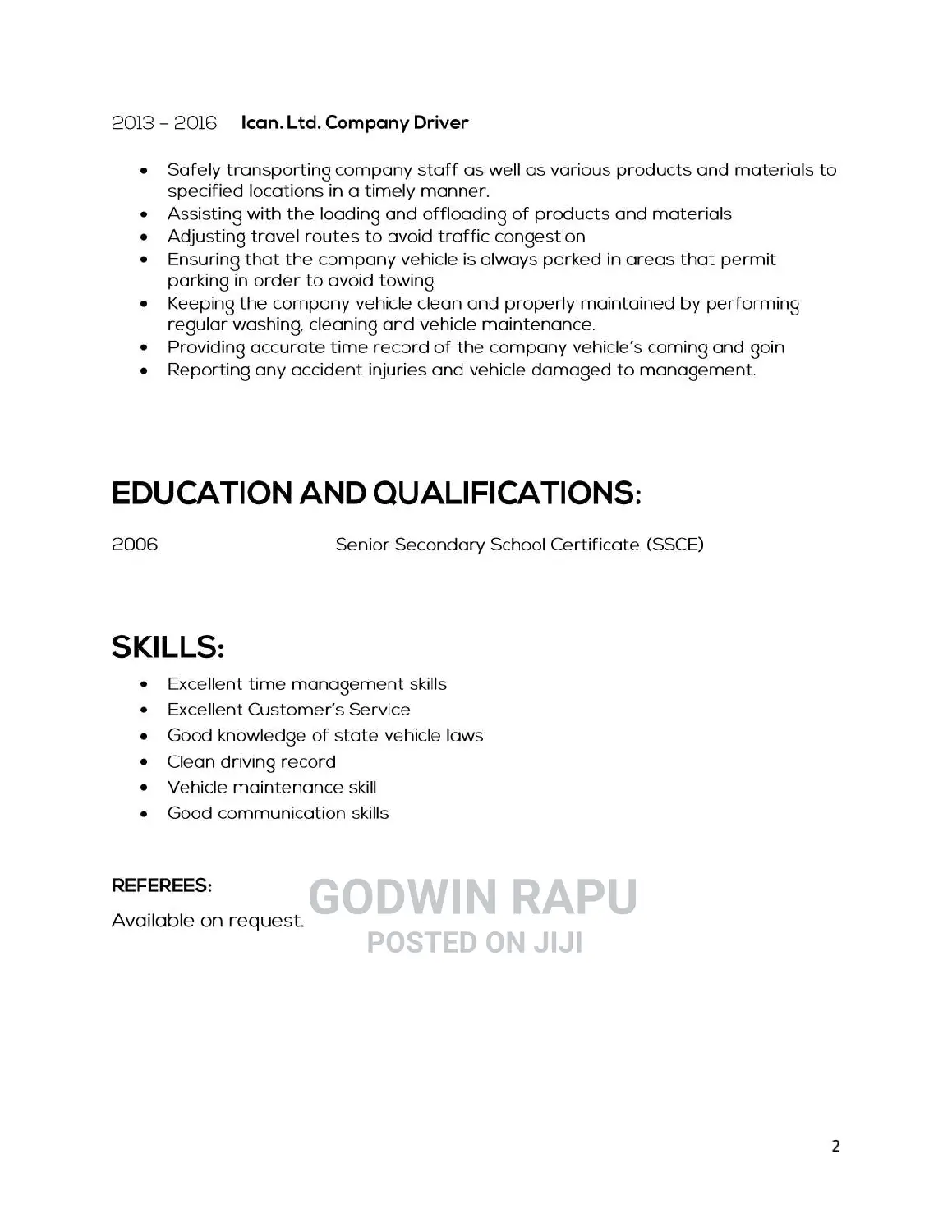 Mr Godwin Okon Rapu
