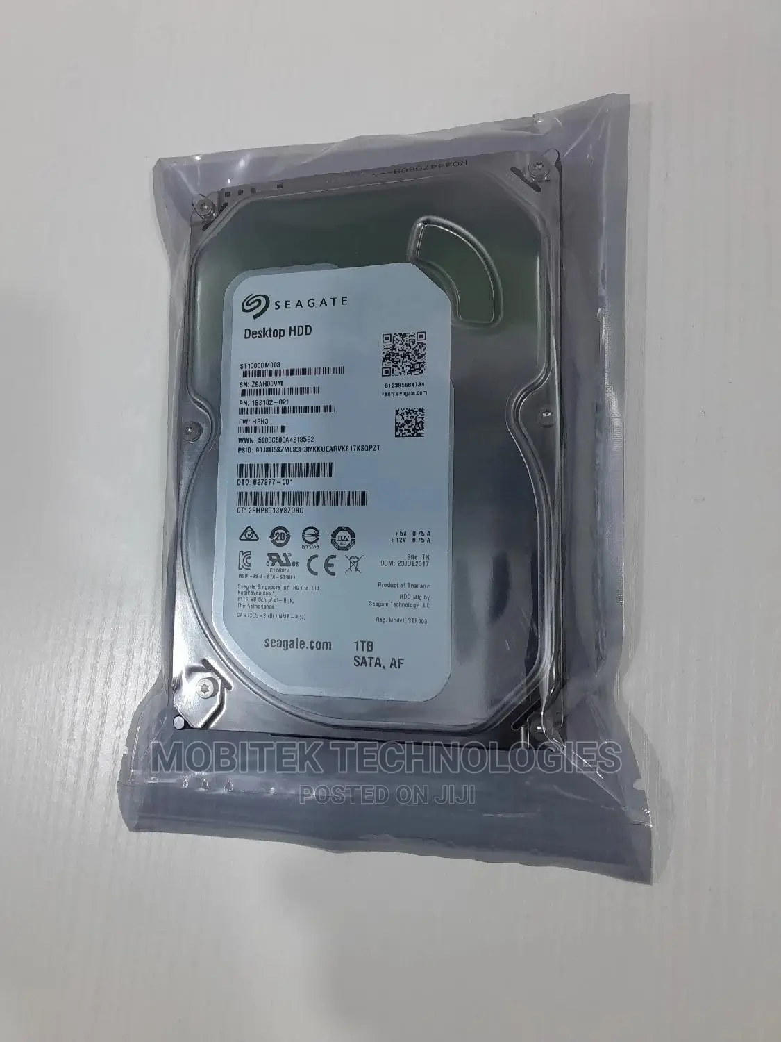 1tb Seagate Sata 3.5" Desktop Internal Hard Drive