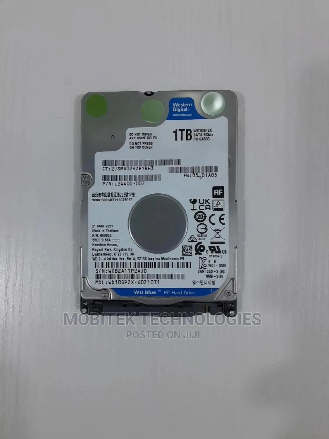 1tb Wd Sata 2.5" Laptop Hard Drive