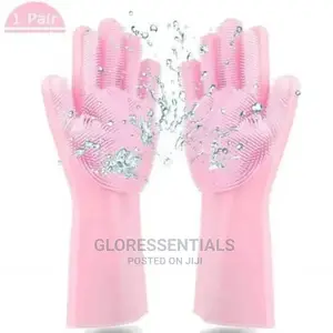 Reusable Dishwashing Gloves With Wash Scrubber