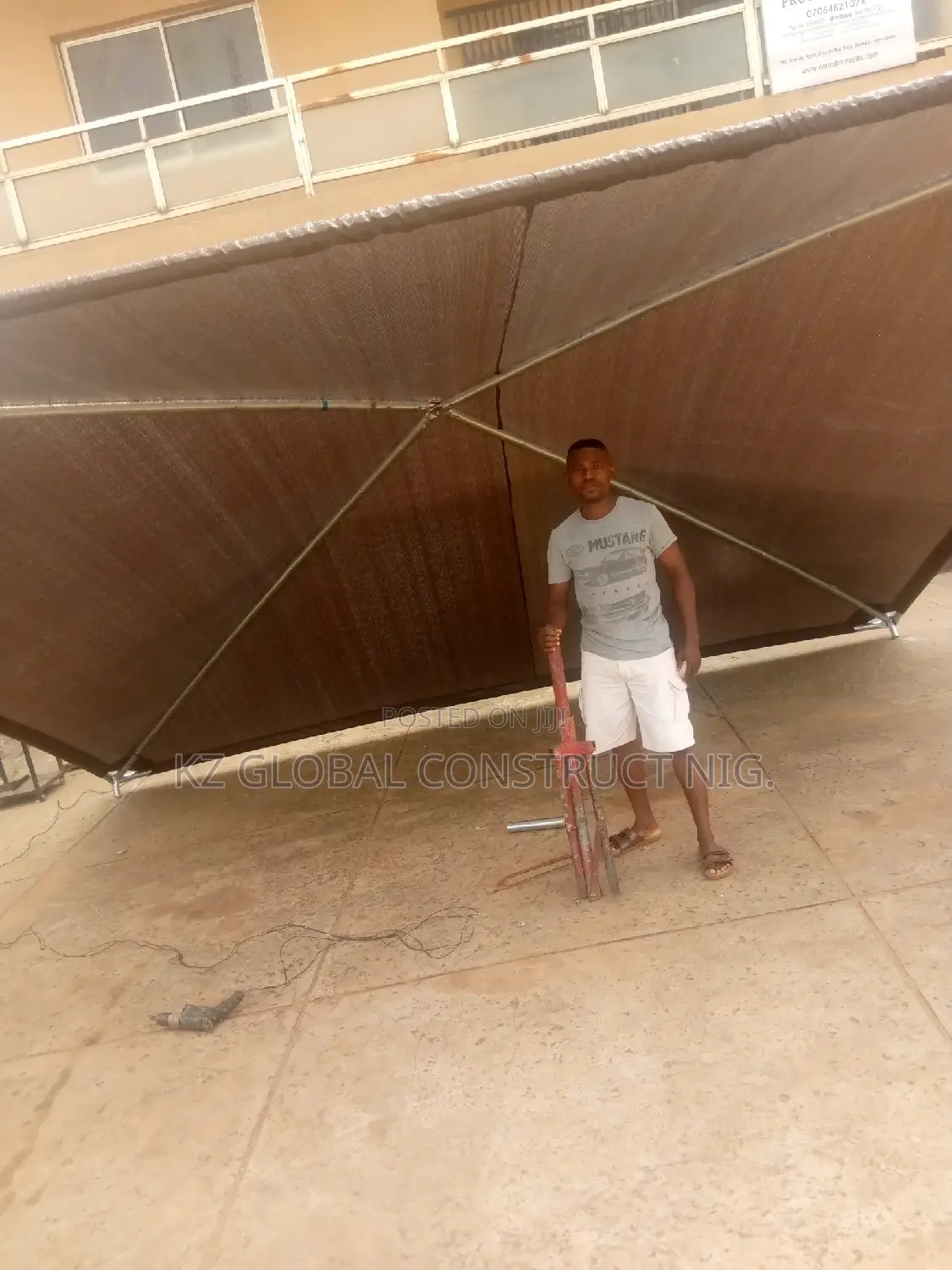 Car Port Installation 17ft by 17ft