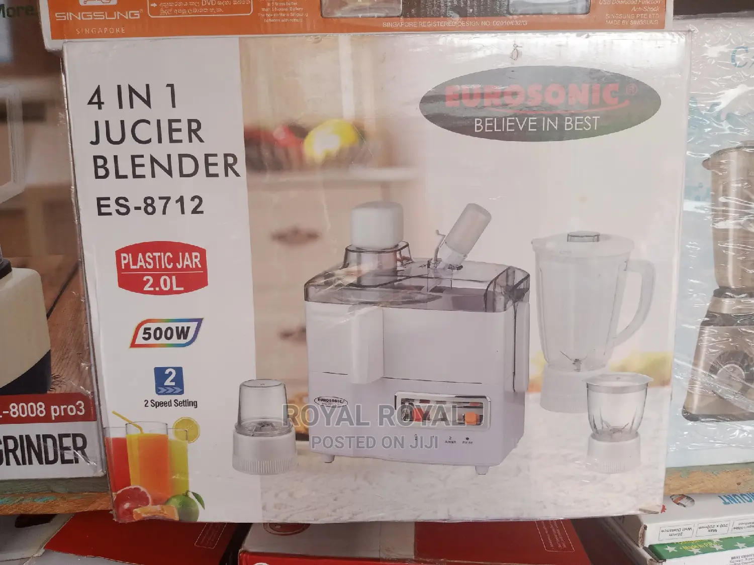 Eurosonic Juicer+Blender+Grinder+Mill