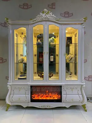 Wine/Drinks Bar With Fire Place