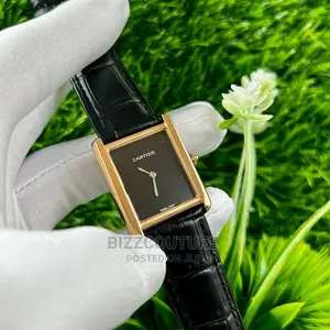 Original CARTIER Leather Strap Watch Available in Store