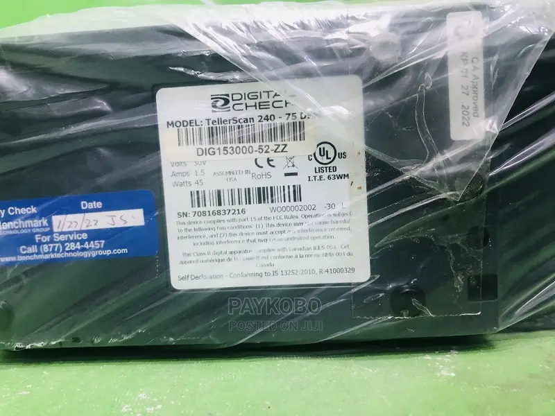 Digital Check Ts240-75ij Check Scanner - 75 Dpm, With Inkjet
