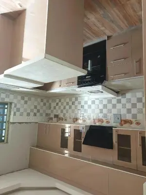Highgloss Cappuccino Kitchen Cabinet With Recessed Wall Unit