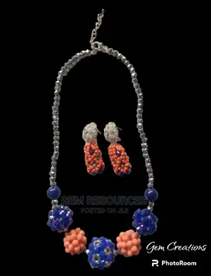 Classic Blue and Coral Balls