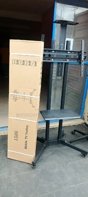 Iron Tv Stand Black Color