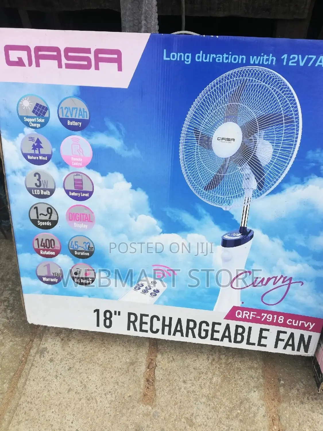 Multi-Function Rechargeable Fan