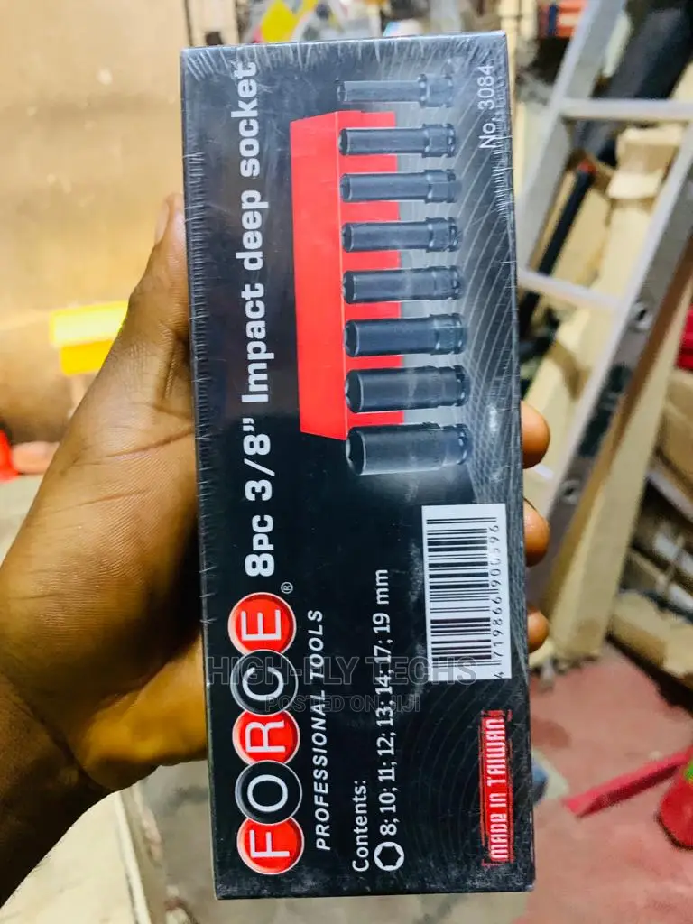 Force 8pcs 3/8" Impact Deep Socket