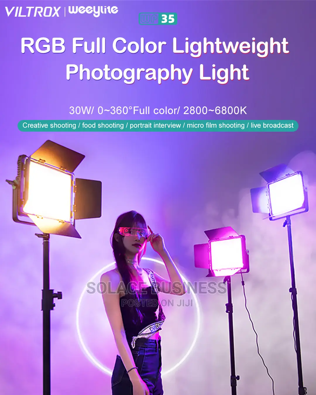 Viltrox Weeylite WP35 RGB LED Light + APP Control