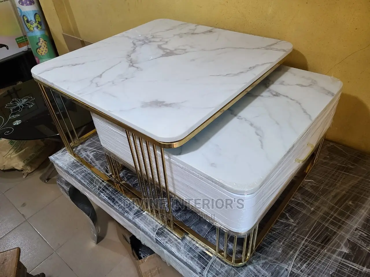 Marble Center Table With Extension