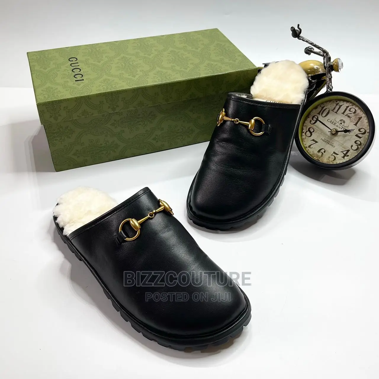 Original GUCCI Fur Mules Available in Store