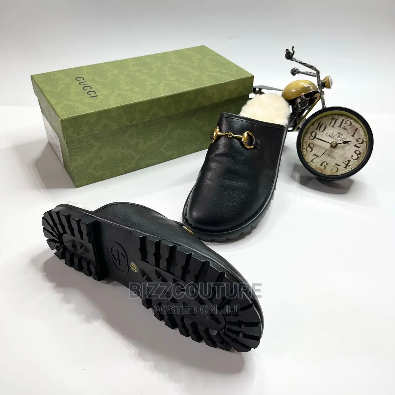 Original GUCCI Fur Mules Available in Store