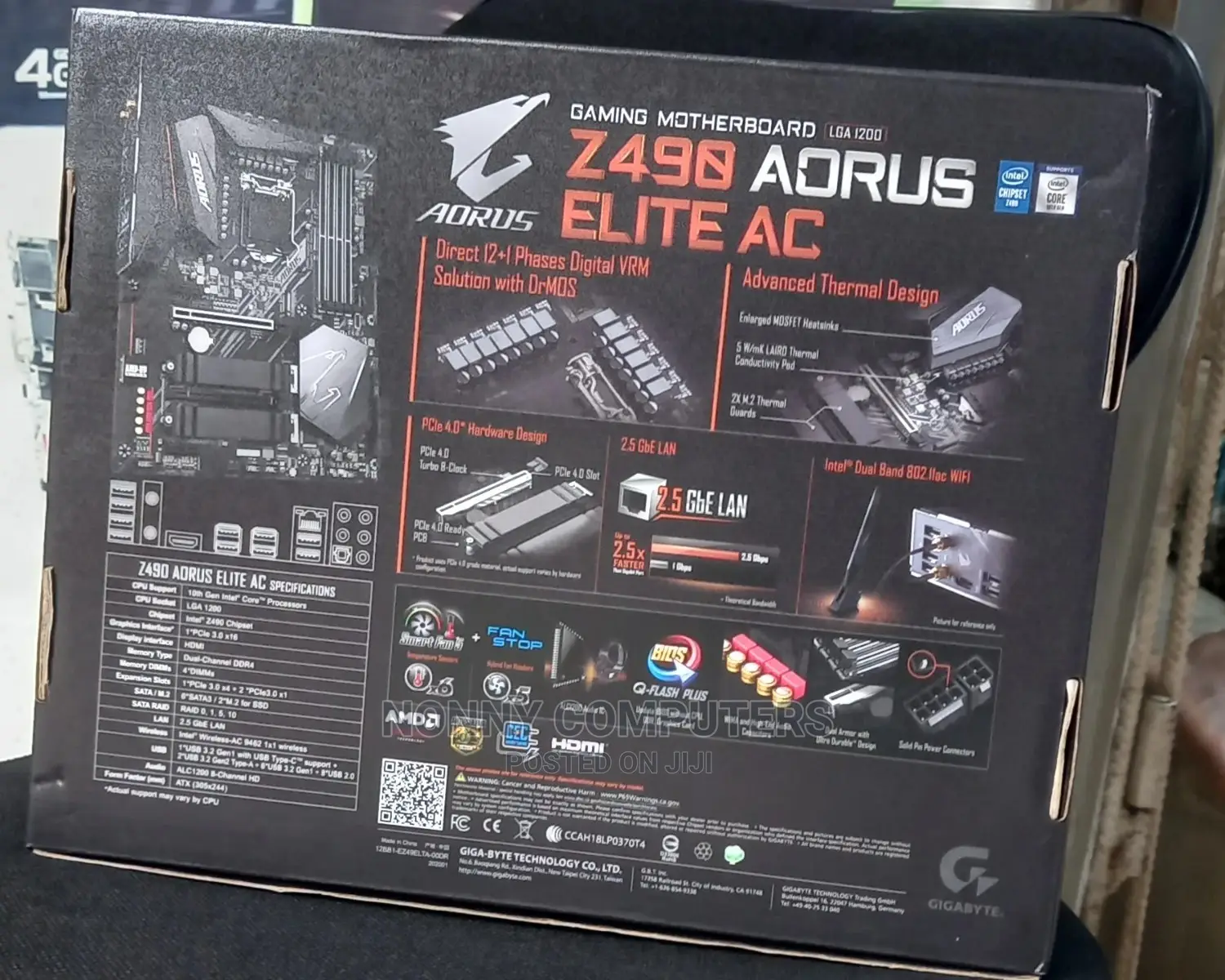 Z490 Aorus Elite AC Gaming Motherboard
