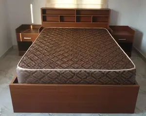 Hdf Laminate 41⁄2 X 6 Bed Frame With 2 Bedside
