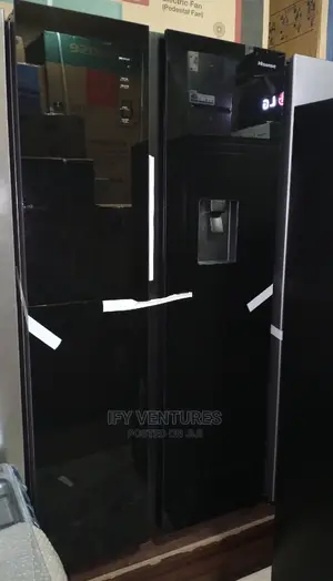 Hisense Side by Side Refrigerator With Dispenser and Mirror