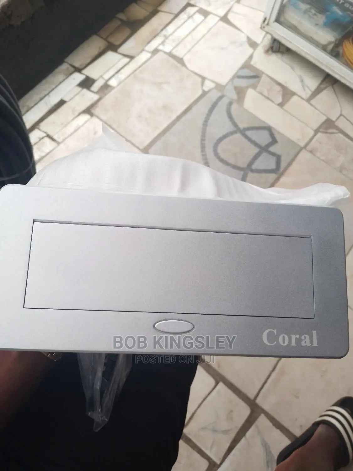 Double Socket Floor Box Coral