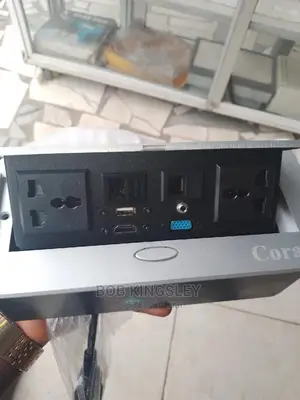 Double Socket Floor Box Coral
