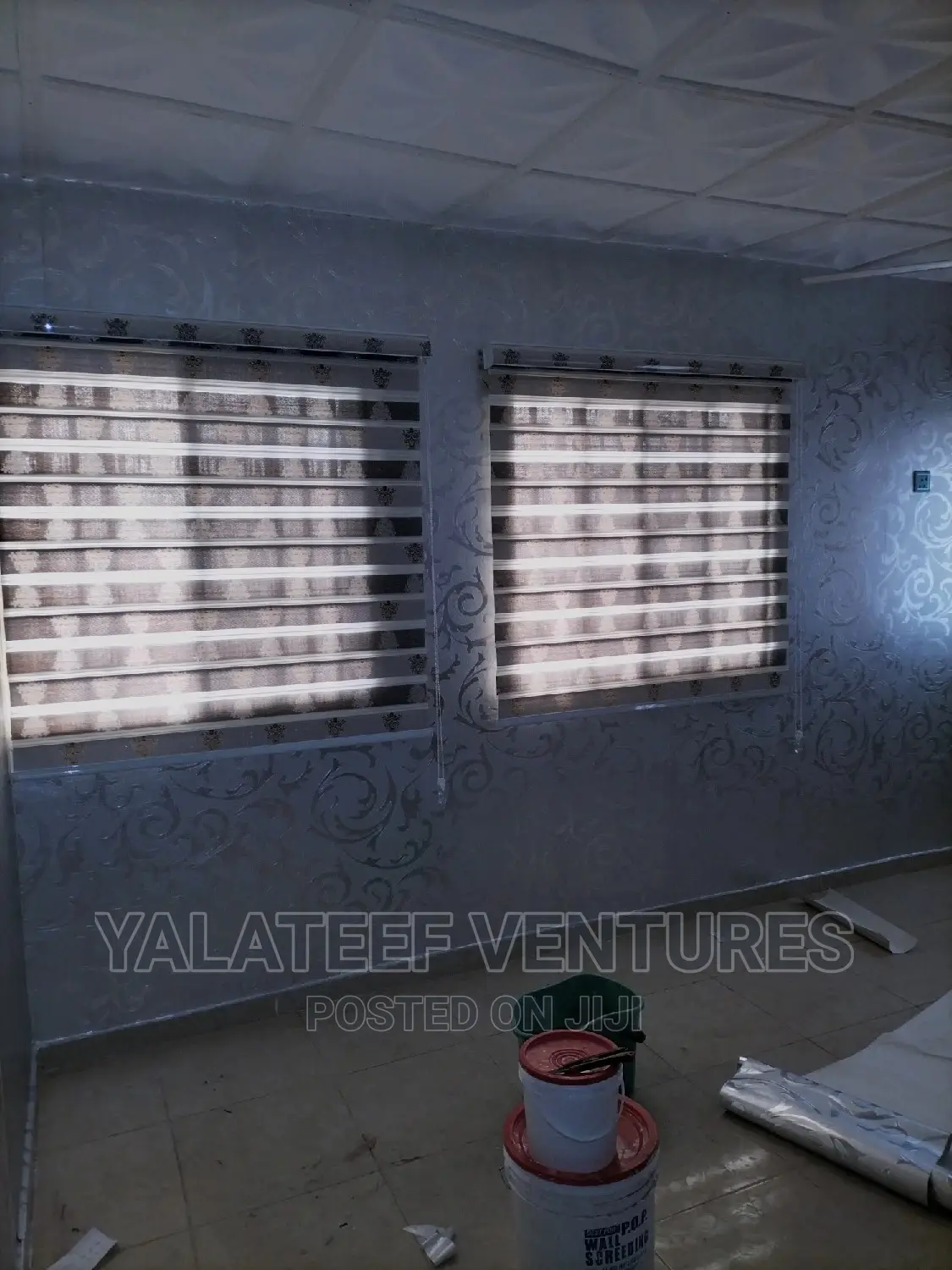 3D Fluted, Marble Type and Metallic Wallpaper