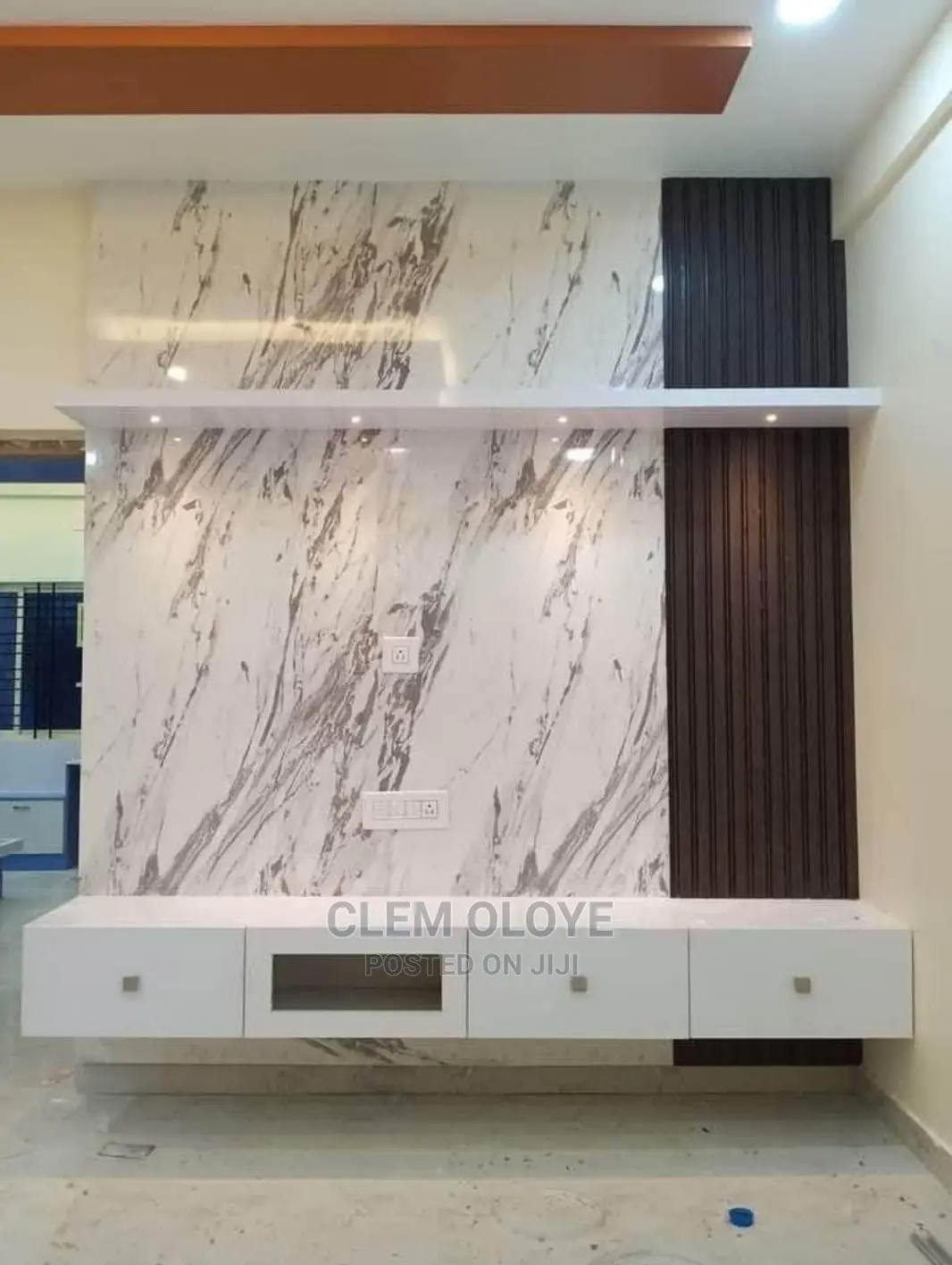 Modern Glossy TV Console