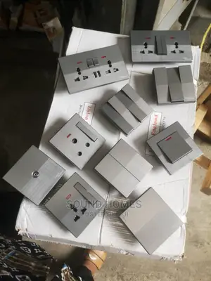 Grey Color Of Switches And Sockets