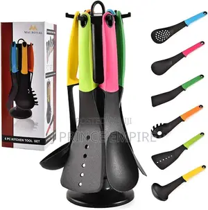 Mai Royal 6 Pc Kitchen Non-Stick Spoon Tool Set