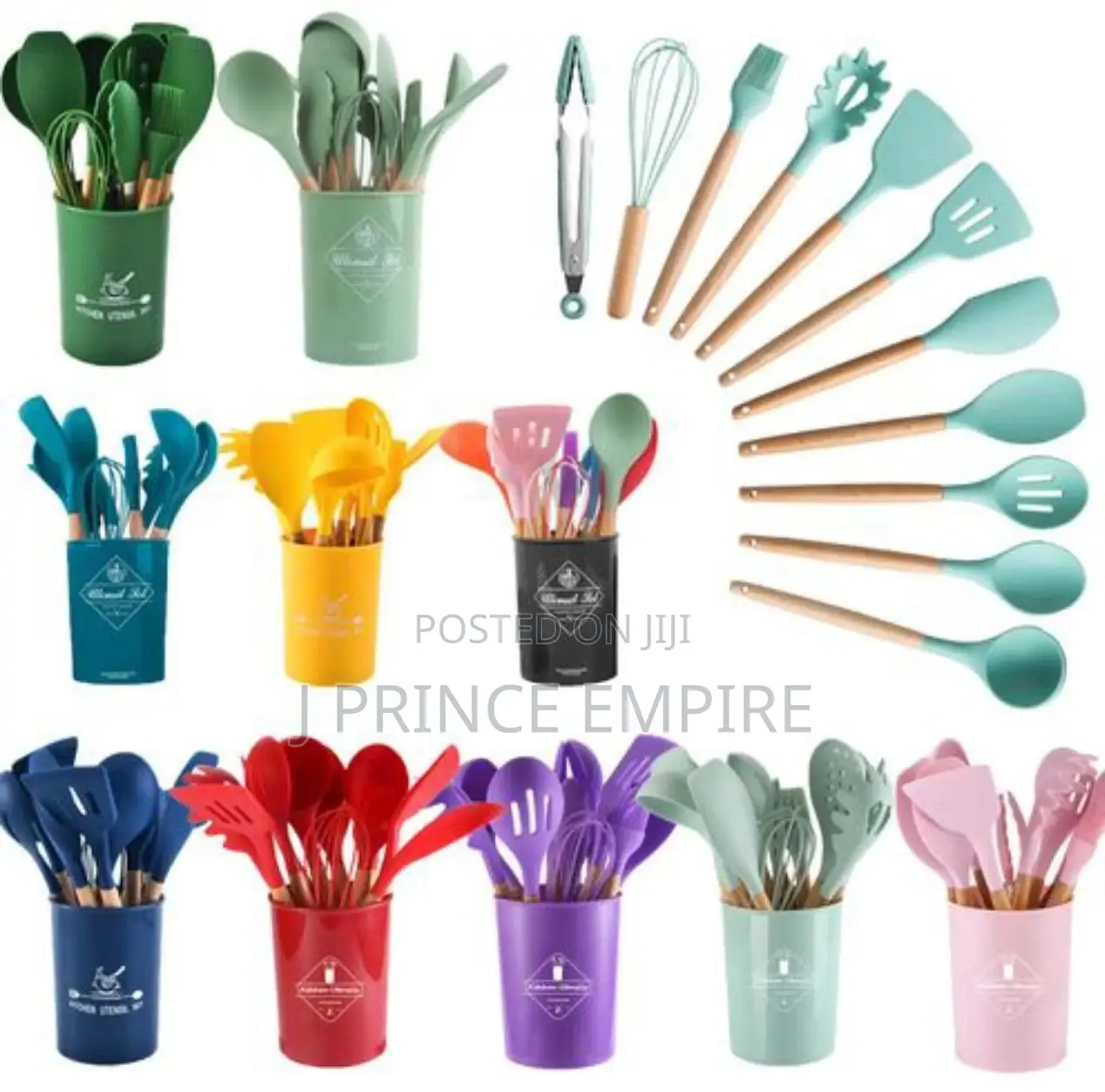Generic Silicone Spoon Set - 12 Pieces
