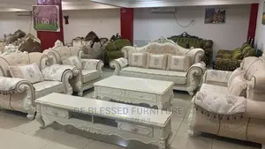 Quality 7 Seater Living Room Fabric Made Sofa Chair.