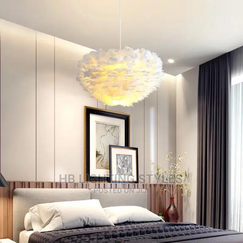 Children's Room Feathers Chandelier Light