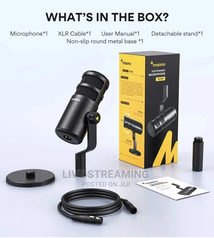 Pd100 XLR Podcast Microphone