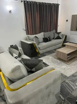 3-3 Light Dark Gray Sofa With Center Table