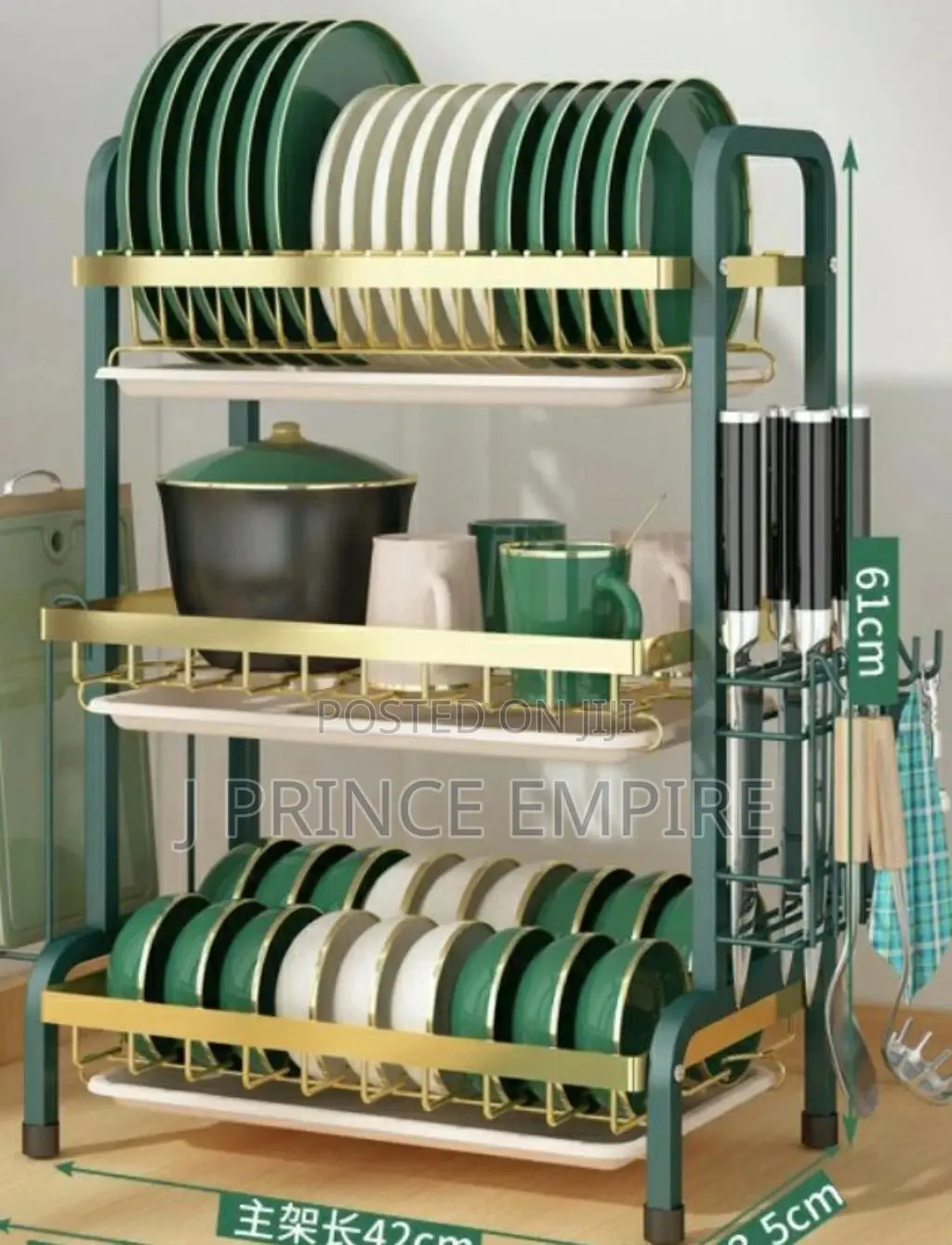 Non Rusty Original 3 Layer Dish Rack- 16inches