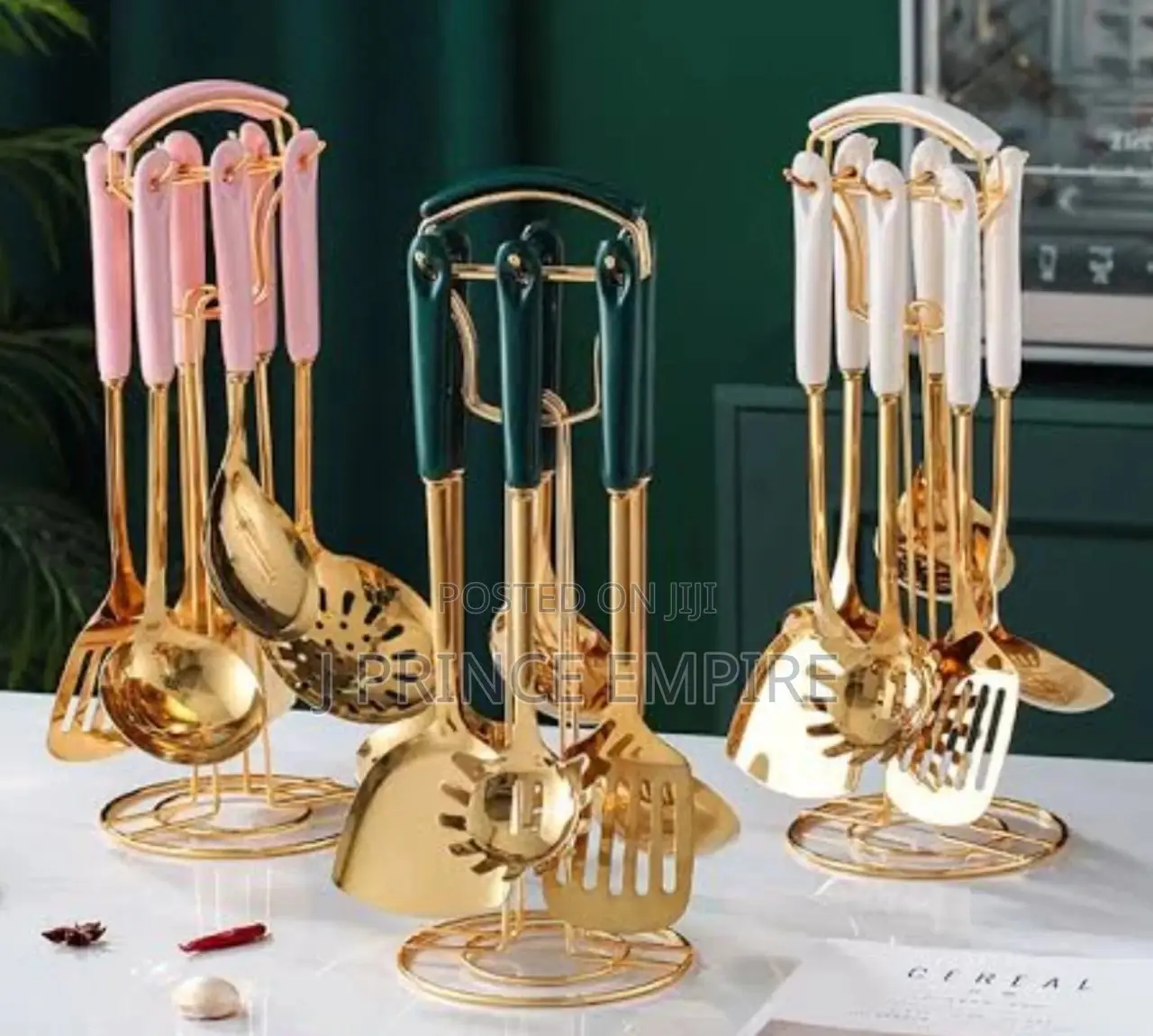 7 PCS Quality Gold Cutlery Set