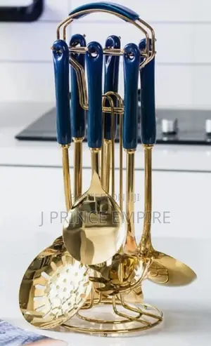 7 PCS Quality Gold Cutlery Set