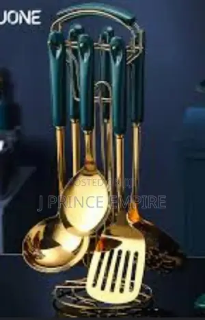7 PCS Quality Gold Cutlery Set