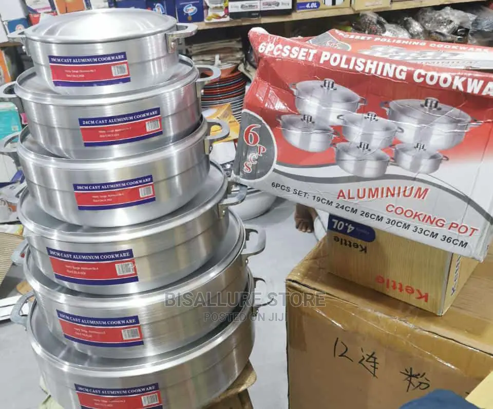 6 Pieces Aluminium Pot Set
